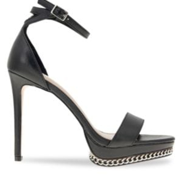 BCBGeneration Shoes - BCBGeneration Black Heels with Elegant Strappy Design